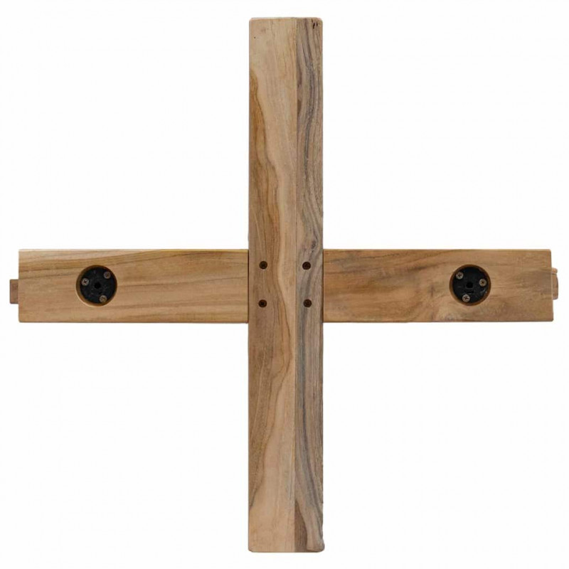 Choinka z podstawą Brązowy 149,5 cm Lite drewno tekowe