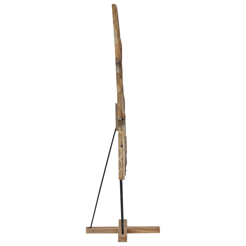 Choinka z podstawą Brązowy 181,5 cm Lite drewno tekowe