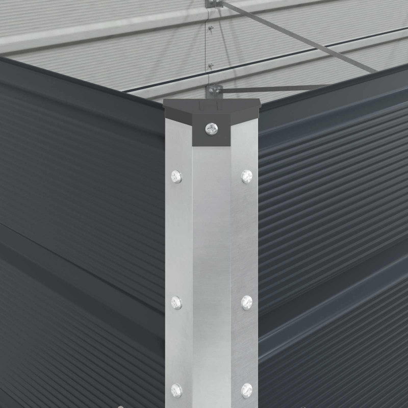 Donica Antracyt 290 x 100 x 75 cm Stal Galwanizowana