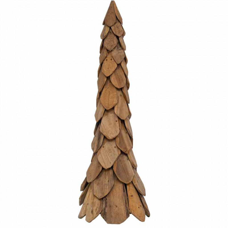 Choinka z podstawą Brązowy 111 cm Lite drewno tekowe