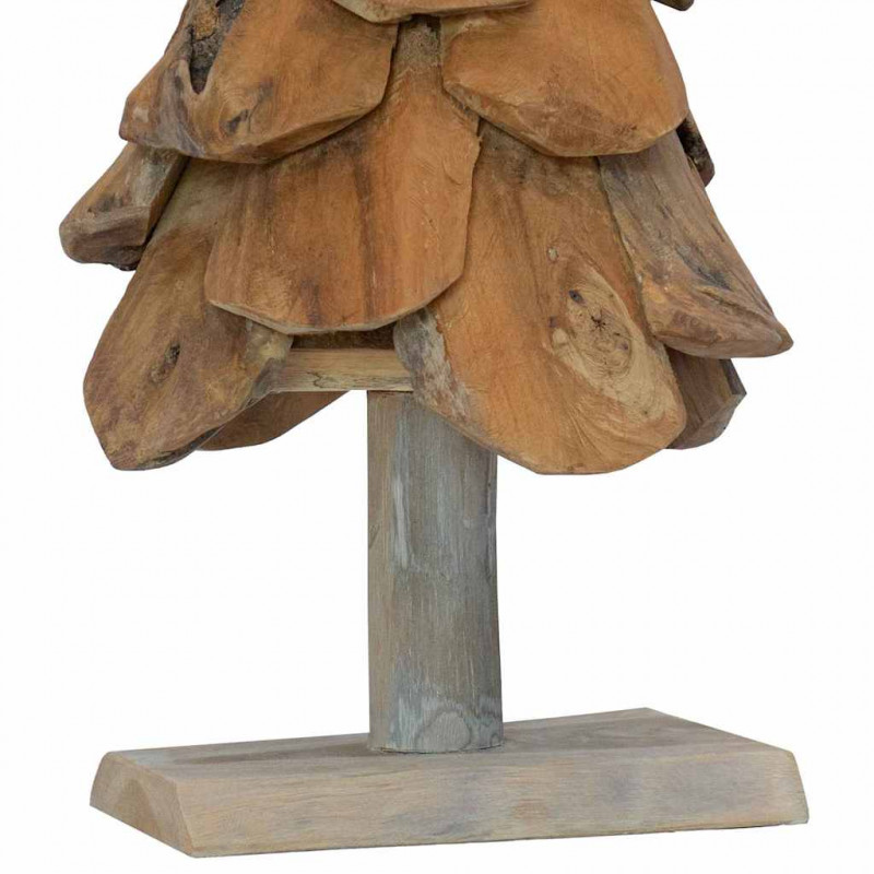 Choinka z podstawą Brązowy 61 cm Lite drewno tekowe