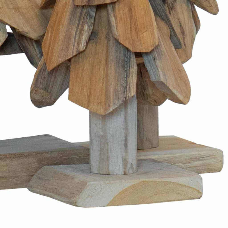 Choinka z podstawą 3 pcs Brązowy Lite drewno tekowe