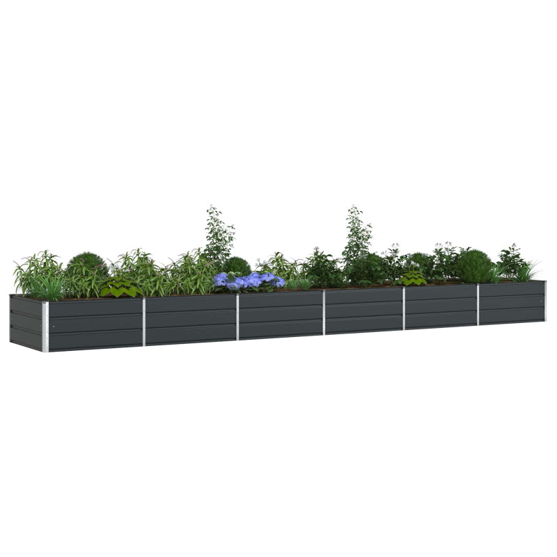 Donica Antracyt 580 x 100 x 45 cm Stal Galwanizowana