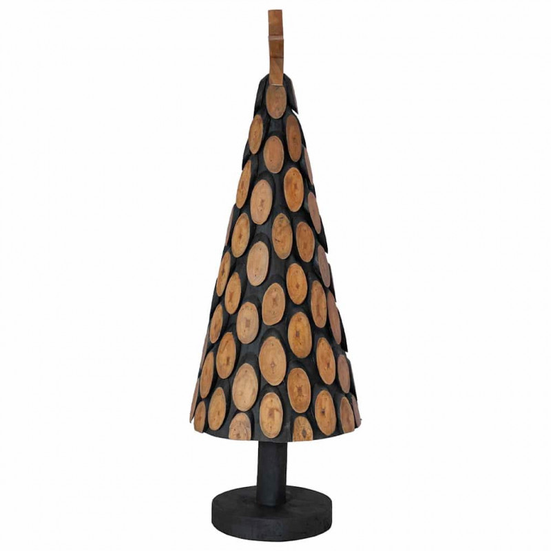 Choinka z podstawą Brązowy 90 cm Lite drewno tekowe