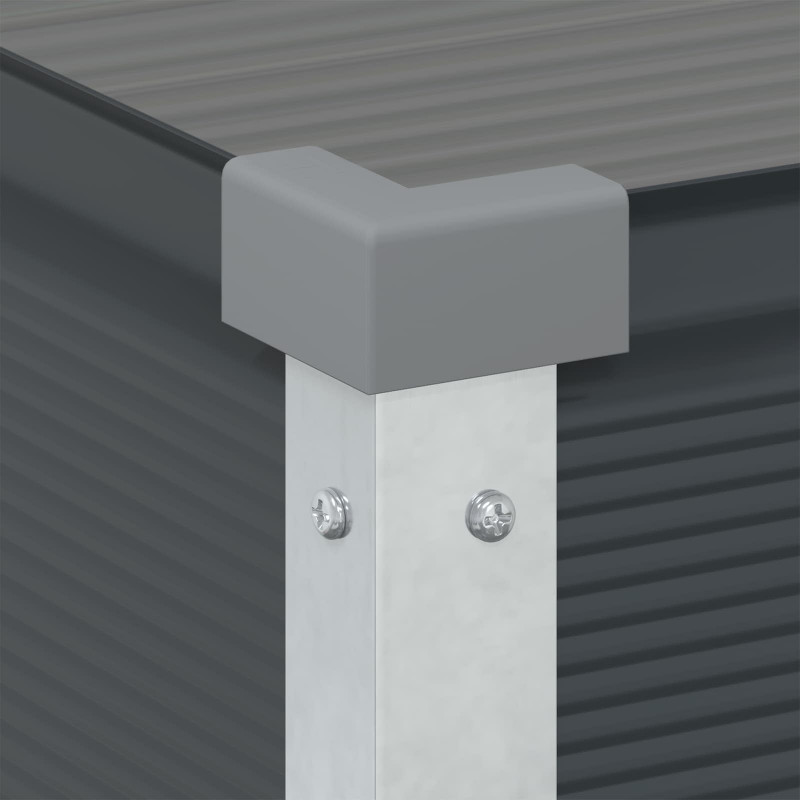 Donica Antracyt 100 x 45 x 90 cm Stal Galwanizowana