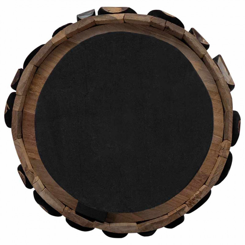 Choinka z podstawą Brązowy 120 cm Lite drewno tekowe