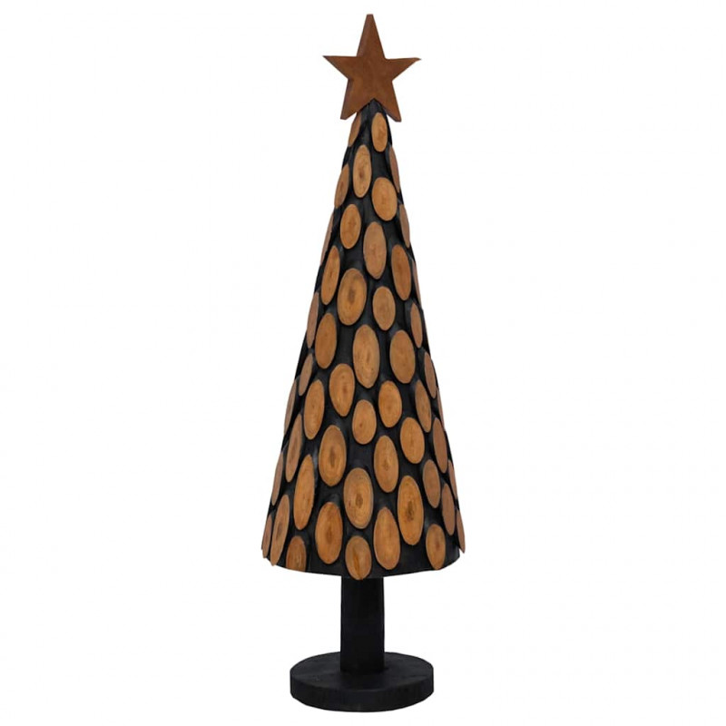 Choinka z podstawą Brązowy 149 cm Lite drewno tekowe