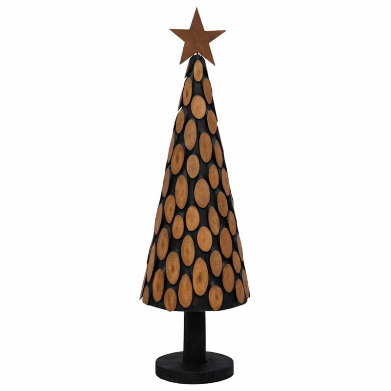 Choinka z podstawą Brązowy 149 cm Lite drewno tekowe