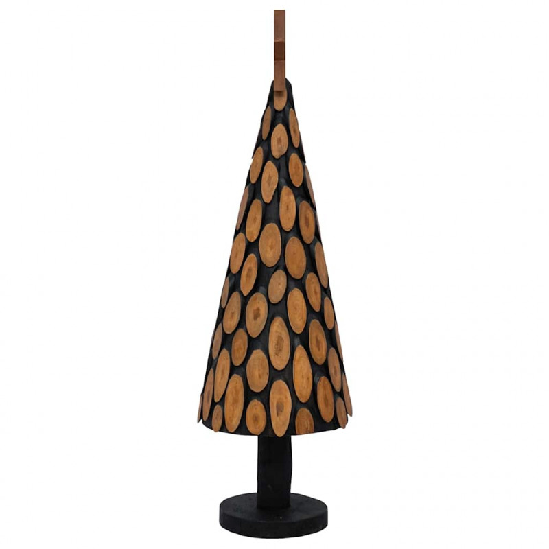 Choinka z podstawą Brązowy 149 cm Lite drewno tekowe