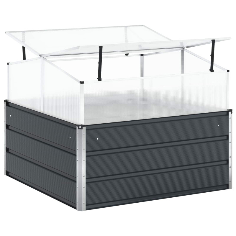 Donica Antracyt 100 x 100 x 77 cm Stal Galwanizowana