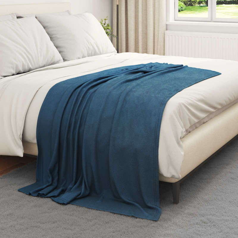 Koc Granatowy 170 x 130 cm Polar
