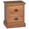 Stolik nocny Naturalny 40 x 30 x 50 cm Lite drewno teakowe