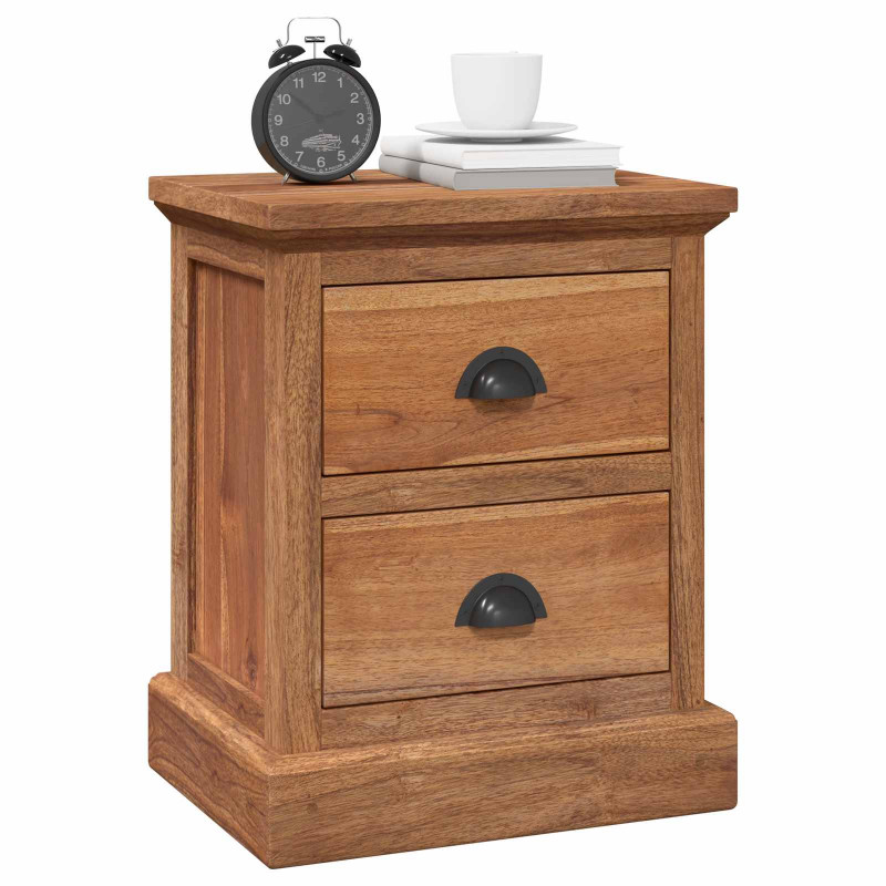 Stolik nocny Naturalny 40 x 30 x 50 cm Lite drewno teakowe