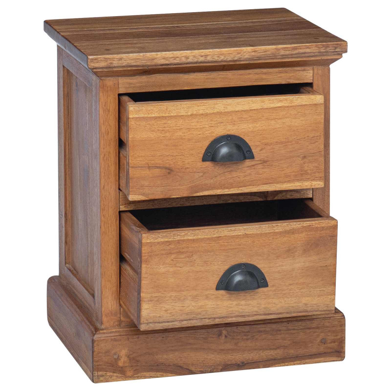 Stolik nocny Naturalny 40 x 30 x 50 cm Lite drewno teakowe