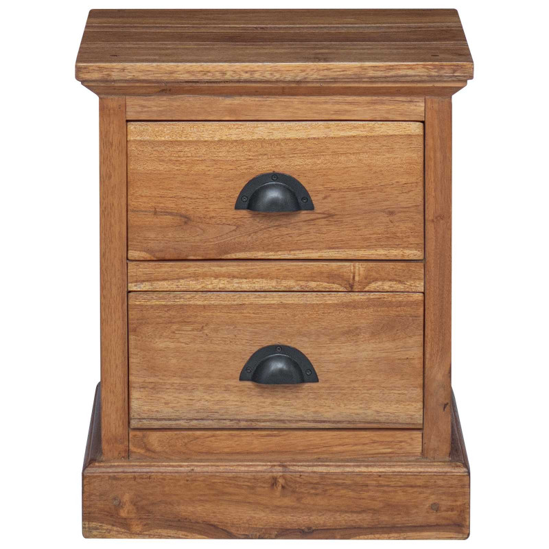 Stolik nocny Naturalny 40 x 30 x 50 cm Lite drewno teakowe