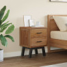 Stolik nocny Naturalny 40 x 35 x 55 cm Lite drewno teakowe