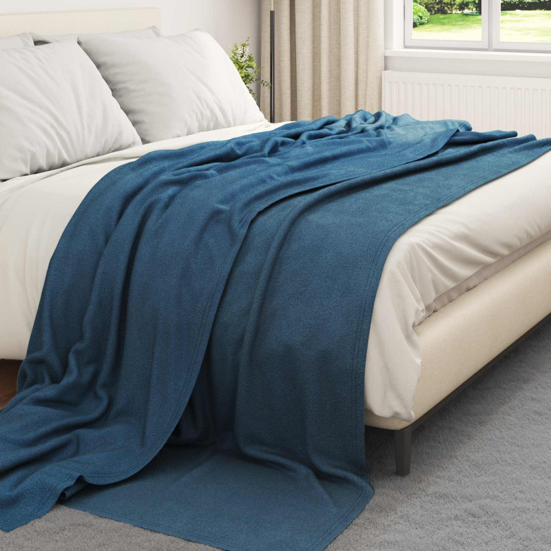 Koc Granatowy 240 x 220 cm Polar