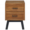 Stolik nocny Naturalny 40 x 35 x 55 cm Lite drewno teakowe