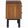 Stolik nocny Naturalny 40 x 35 x 55 cm Lite drewno teakowe