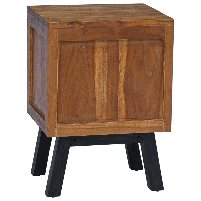 Stolik nocny Naturalny 40 x 35 x 55 cm Lite drewno teakowe