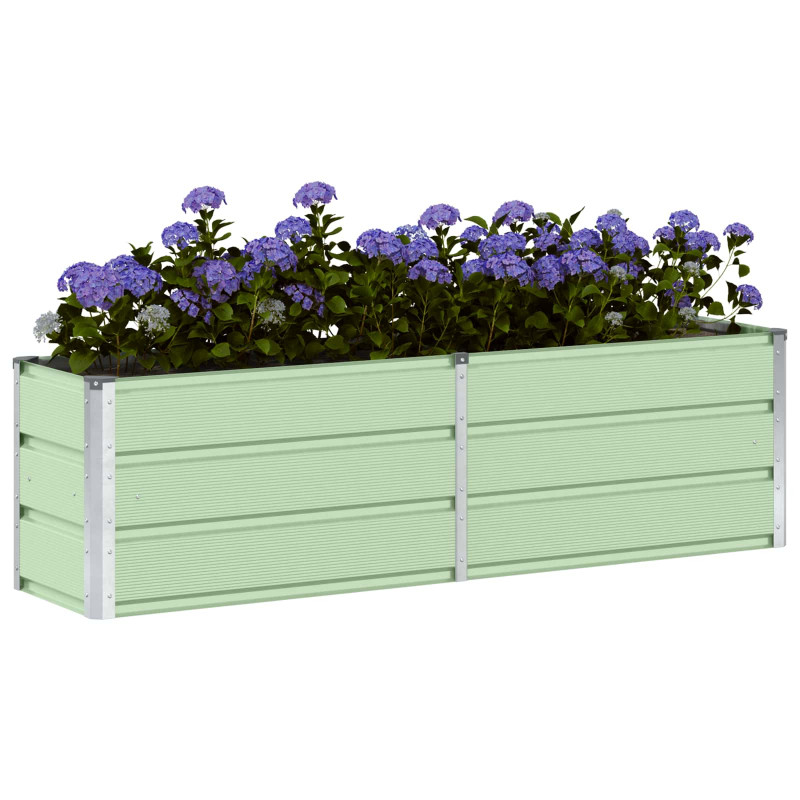 Donica Zielony 160 x 40 x 45 cm Stal