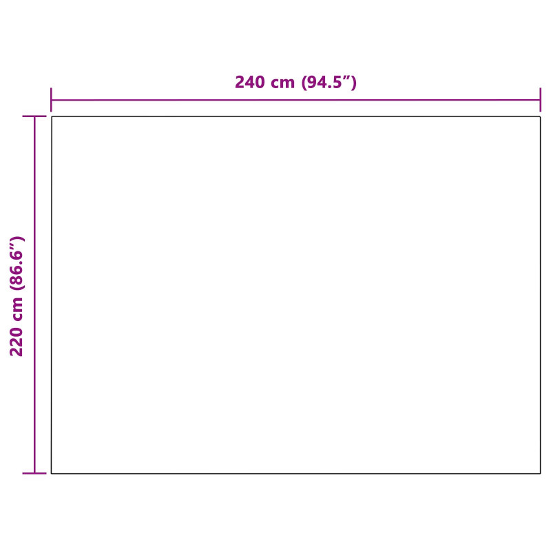 Koc Czarny 240 x 220 cm Polar