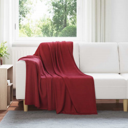 Koc Bordeaux Czerwony 170 x 130 cm Polar