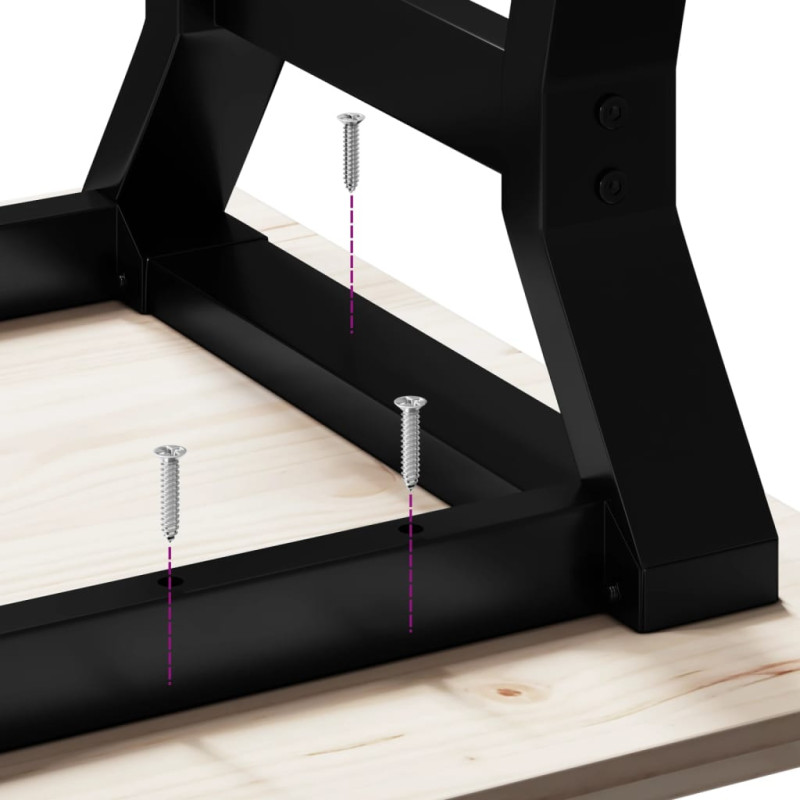 Stolik kawowy z nogami w kształcie litery Y, 60x60x40,5 cm