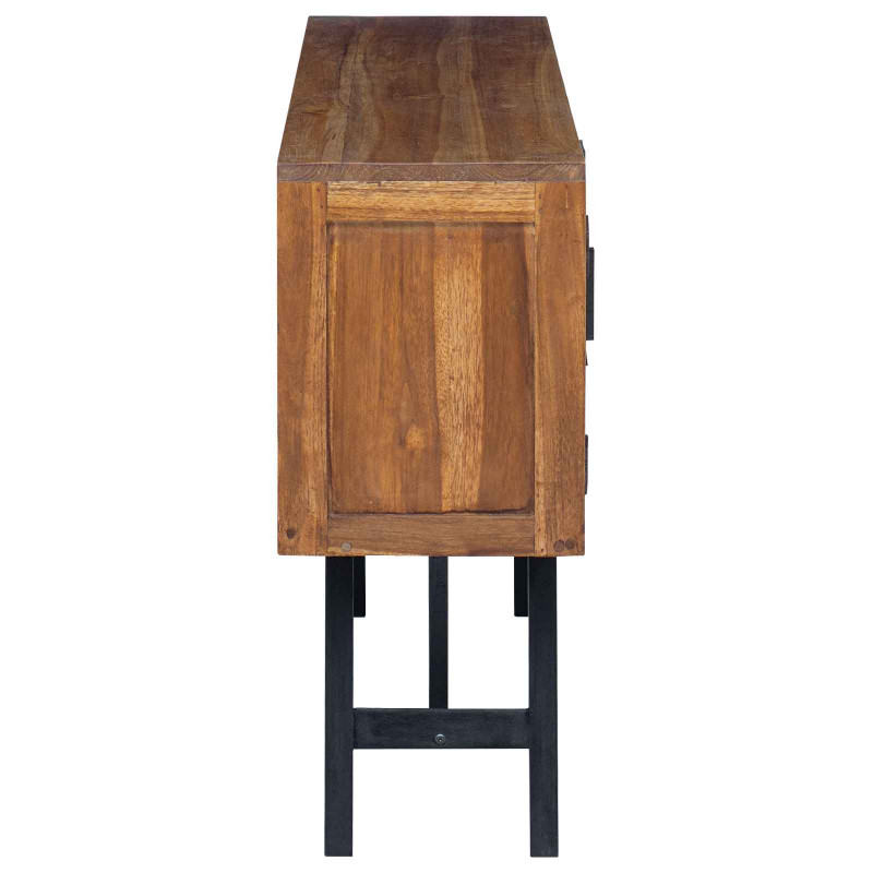 Stół pod telewizor z szufladą Naturalny 110 x 30 x 75 cm
