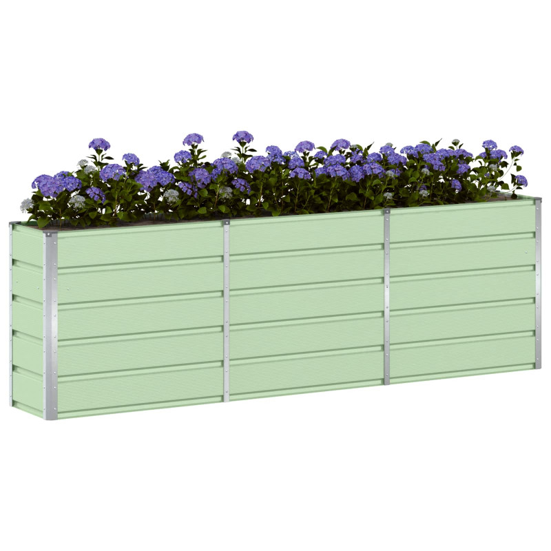 Donica Zielony 160 x 40 x 75 cm Stal