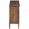 Bufet z szufladą Naturalny 100 x 30 x 68 cm Lite drewno teakowe