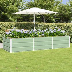 Donica Zielony 240 x 80 x 45 cm Stal