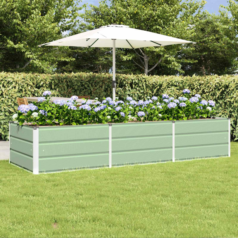 Donica Zielony 240 x 80 x 45 cm Stal