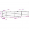 Donica Zielony 240 x 80 x 45 cm Stal