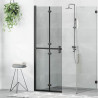 Ściana prysznicowa Walk-In Czarny 70 x 6,5 x 190 cm