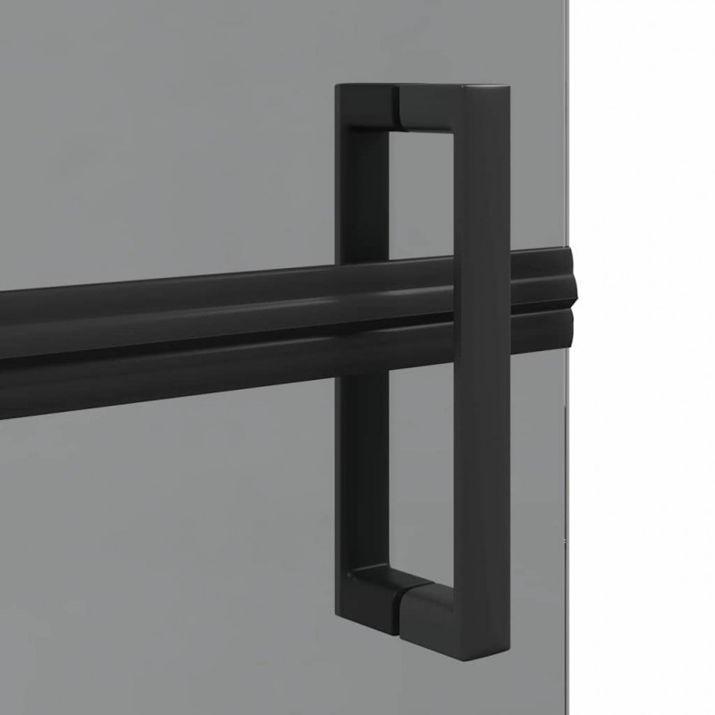 Ściana prysznicowa Walk-In Czarny 70 x 6,5 x 190 cm