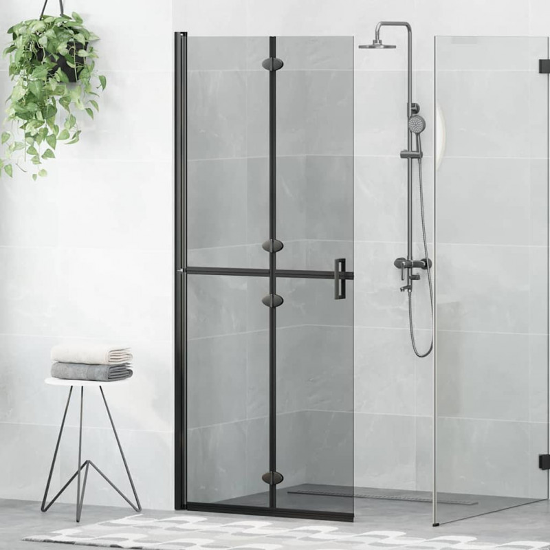 Ściana prysznicowa Walk-In Czarny 80 x 6,5 x 190 cm
