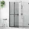 Ściana prysznicowa Walk-In Czarny 80 x 6,5 x 190 cm