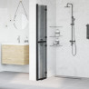 Ściana prysznicowa Walk-In Czarny 80 x 6,5 x 190 cm