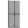 Ściana prysznicowa Walk-In Czarny 80 x 6,5 x 190 cm
