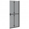 Ściana prysznicowa Walk-In Czarny 80 x 6,5 x 190 cm