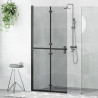 Ściana prysznicowa Walk-In Czarny 90 x 6.5 x 190 cm