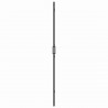 Ściana prysznicowa Walk-In Czarny 90 x 6.5 x 190 cm