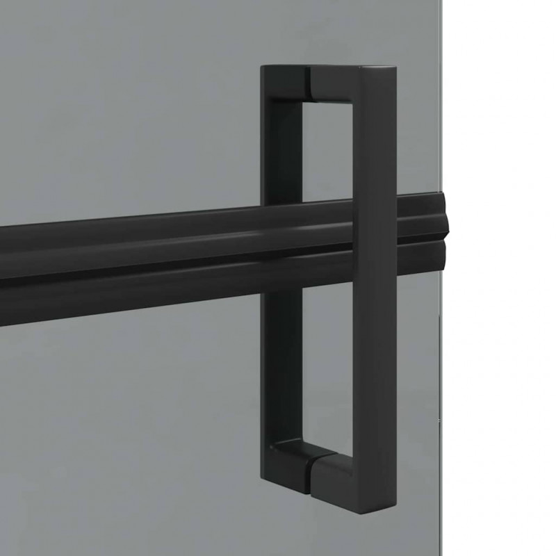 Ściana prysznicowa Walk-In Czarny 90 x 6.5 x 190 cm