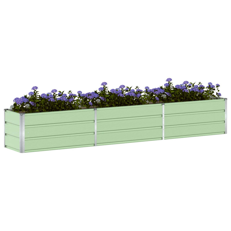 Donica Pastelowa Zieleń 480 x 50 x 45 cm Stal Galwanizowana