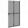 Ściana prysznicowa Walk-In Czarny 100 x 6,5 x 190 cm