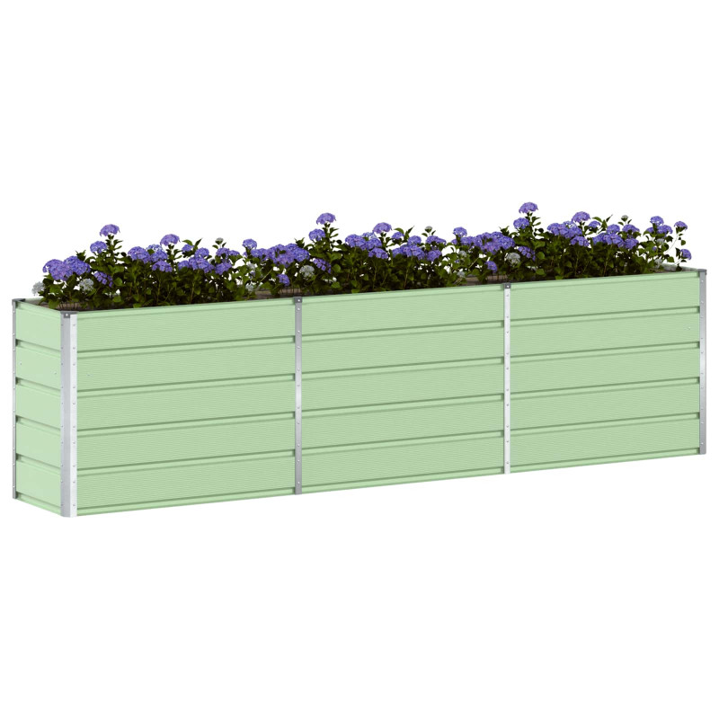 Donica Pastelowa Zieleń 480 x 50 x 45 cm Stal Galwanizowana
