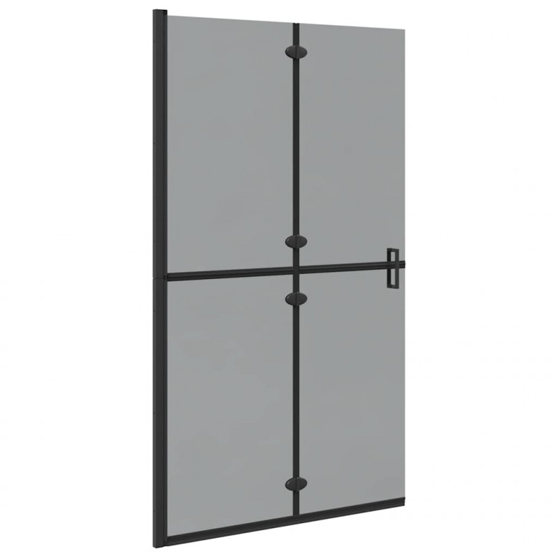 Ściana prysznicowa Walk-In Czarny 110 x 6,5 x 190 cm