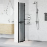 Ściana prysznicowa Walk-In Czarny 110 x 6,5 x 190 cm