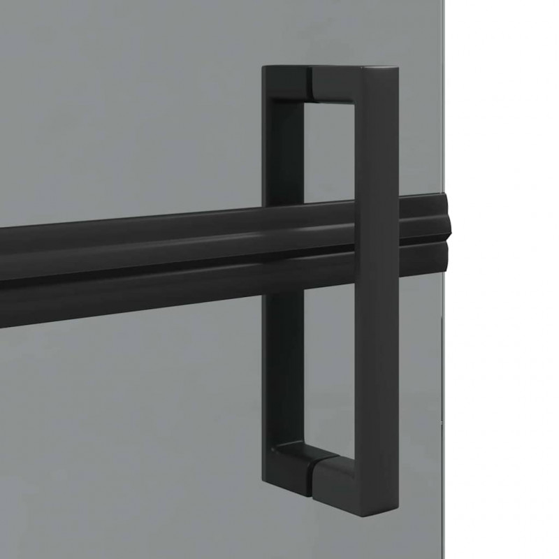Ściana prysznicowa Walk-In Czarny 110 x 6,5 x 190 cm